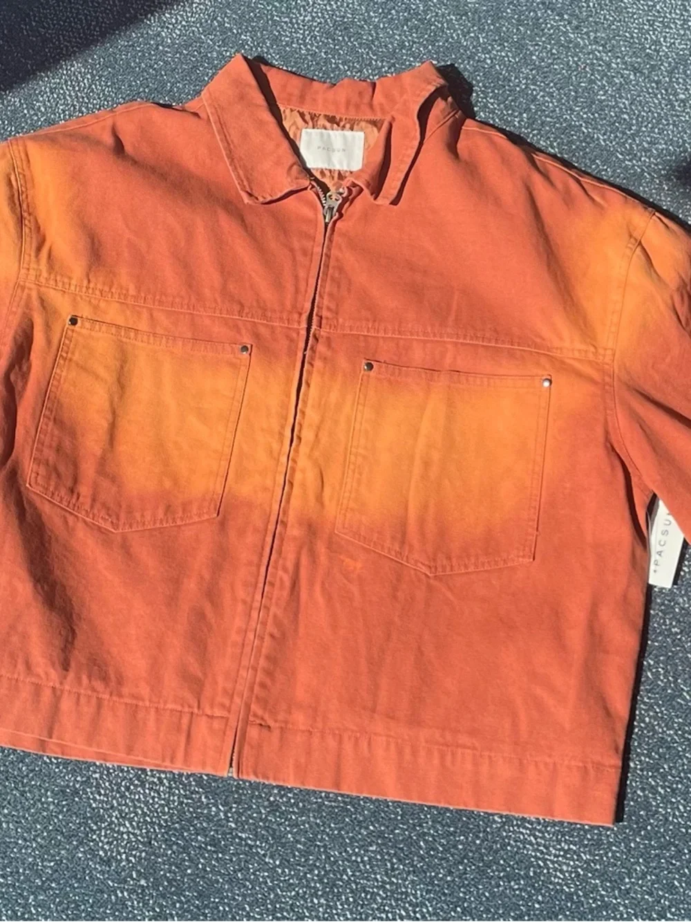 PacSun Rust Zip-Front Jacket - Picture 3 of 5